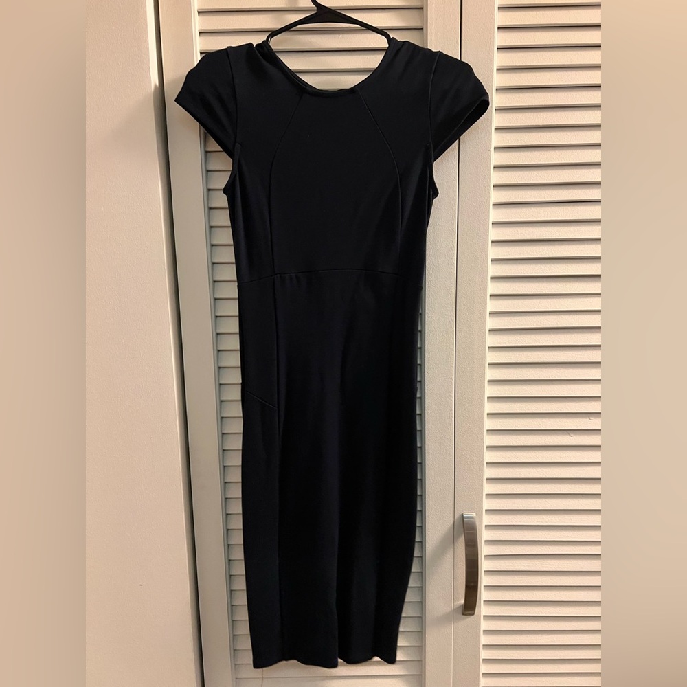 Navy Blue Midi Dress